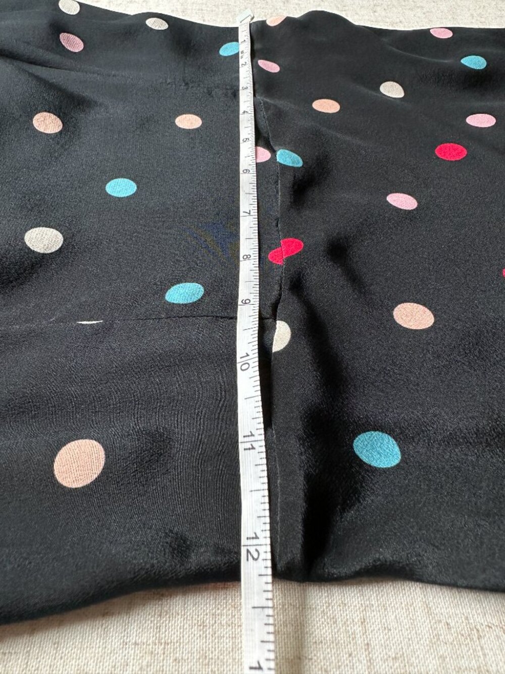 Réalisation Par The Amelia Midi Silk Dress Post Modern Black Polka Dot XS - Picture 7 of 10